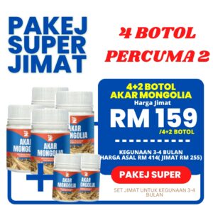 Akar Mongolia 4 Botol FREE 1